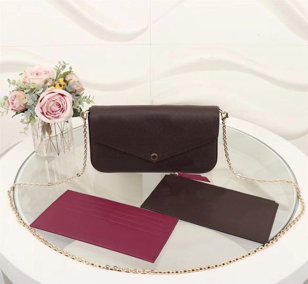 l дизайн crossbody сумки кожа пресбиопия кошелек мода кожаная цепь мобильный телефон сцепление pochette felicie цепи плеча открытый мешок
l дизайн crossbody сумки кожа пресбиопия кошелек мода кожаная цепь мобильный телефон сцепление pochette felicie цепи плеча открытый мешок
