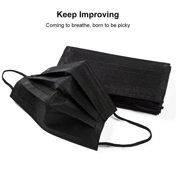 mask protective 50/100/200 disposable pcs face anti droplet 3 layer non woven mouth masks dustproof earloop protection black blue pink
mask protective 50/100/200 disposable pcs face anti droplet 3 layer non woven mouth masks dustproof earloop protection black blue pink