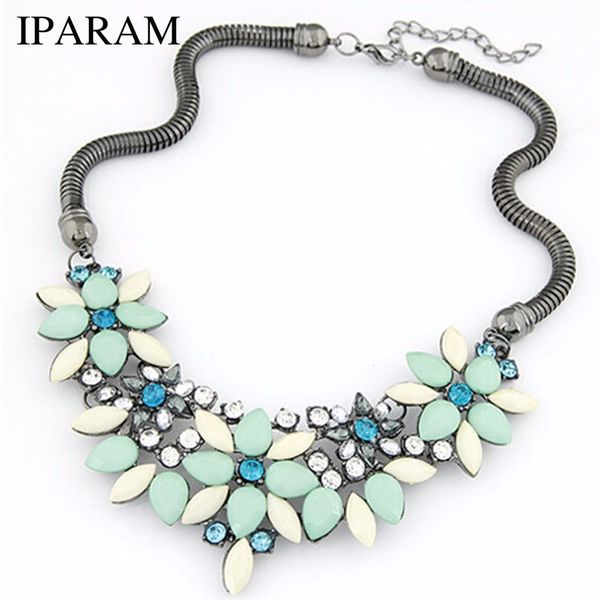 iparam 2019 new sell fashion retro style colorful gem rhinestone flower choker necklace statement jewelry women, Silver
iparam 2019 new sell fashion retro style colorful gem rhinestone flower choker necklace statement jewelry women, Silver