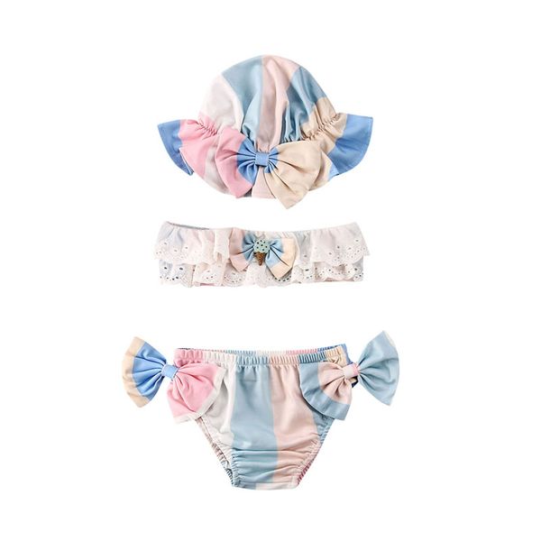 2020 kids baby girl swimwear 3pcs summer fashion toddler bikini set floral swimsuit swimwear infant striped bathing swimming set, White
2020 kids baby girl swimwear 3pcs summer fashion toddler bikini set floral swimsuit swimwear infant striped bathing swimming set, White