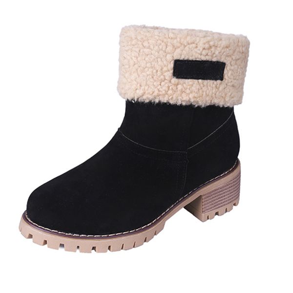 winter plush warm women boots ankle snow boots ladies platform outdoor keep warm shoes female casual shoes over size 43, Black
winter plush warm women boots ankle snow boots ladies platform outdoor keep warm shoes female casual shoes over size 43, Black