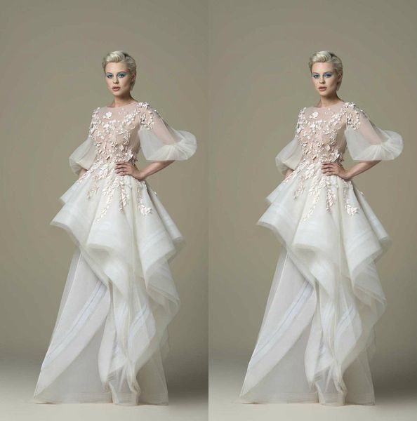 saiid kobeisy 2019 fairy prom dresses 3d floral appliqued a line lace half long sleeve evening dresses cocktail party gowns homecoming dress, Black
saiid kobeisy 2019 fairy prom dresses 3d floral appliqued a line lace half long sleeve evening dresses cocktail party gowns homecoming dress, Black
