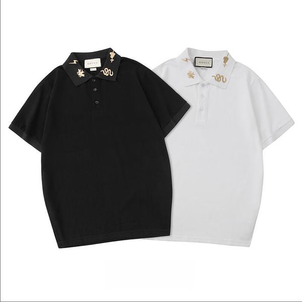 summer designer polos shirts for men fashion brand men's polos tees with letters snake embroidery luxury short-sleeved polo s-2xl, White;black
summer designer polos shirts for men fashion brand men's polos tees with letters snake embroidery luxury short-sleeved polo s-2xl, White;black