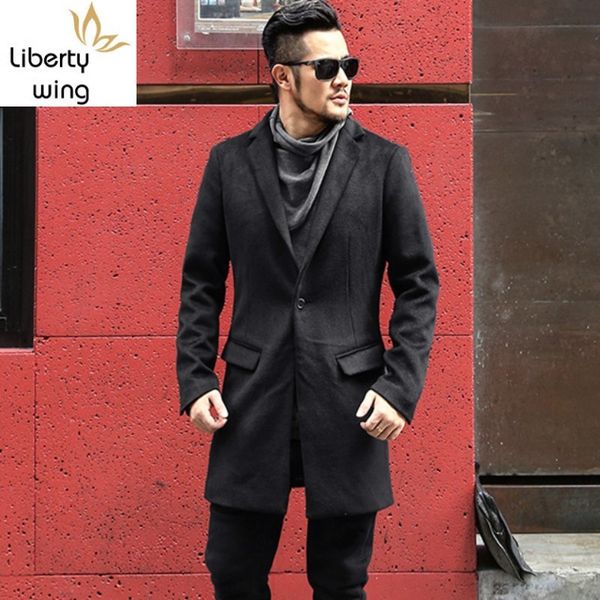 england style mens cashmere wool overcoat streetwear office casual single button slim coat autumn winter black formal outerwear, Tan;black
england style mens cashmere wool overcoat streetwear office casual single button slim coat autumn winter black formal outerwear, Tan;black