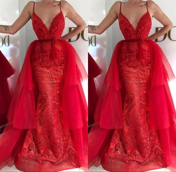 Gorgeous Sexy Red Mermaid Evening Dresses Sequined Evening Dress V Neck Evening Gowns With Detacheble Train Robe De Soiree Abendkleider
Gorgeous Sexy Red Mermaid Evening Dresses Sequined Evening Dress V Neck Evening Gowns With Detacheble Train Robe De Soiree Abendkleider