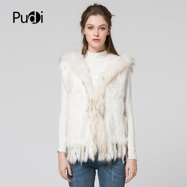 women's fur & faux 019 women vest real natural with raccoon hooded collar trimming waistcoat, Black
women's fur & faux 019 women vest real natural with raccoon hooded collar trimming waistcoat, Black