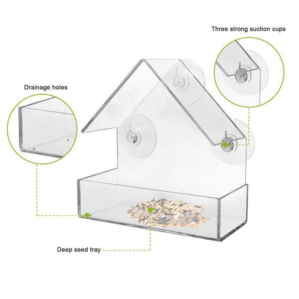 bird feeder acrylic transparent window viewing bird feeders tray birdhouse pet birdhouse suction cup mount house type feeder
bird feeder acrylic transparent window viewing bird feeders tray birdhouse pet birdhouse suction cup mount house type feeder