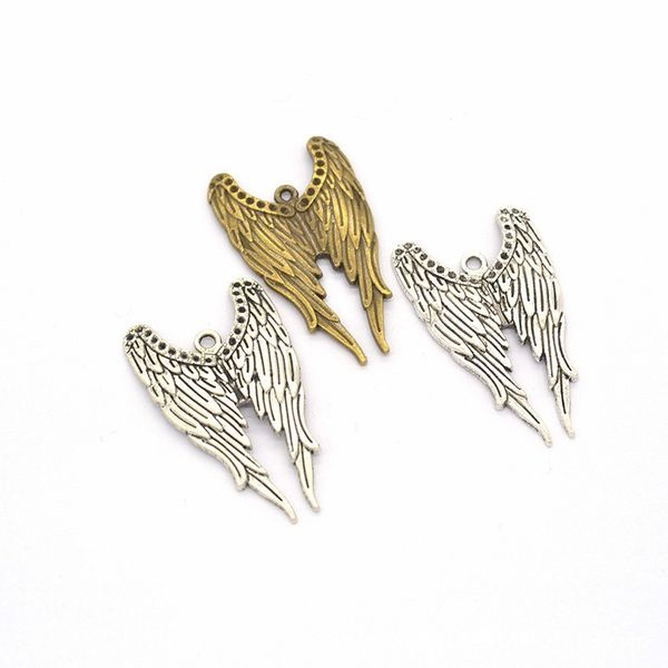 bulk 100pcs large size angel wing charms pendant 40x24mm in antique silver and antique bronze colors, Bronze;silver
bulk 100pcs large size angel wing charms pendant 40x24mm in antique silver and antique bronze colors, Bronze;silver