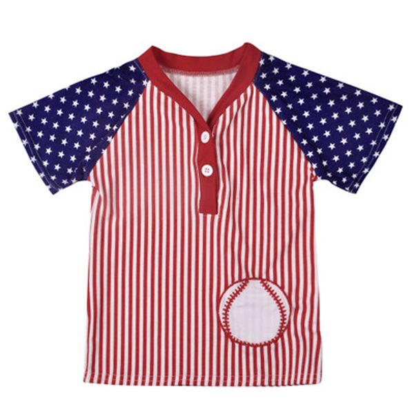 baby boy striped t-shirt kids embroidered baseball stars short sleeve v-neck american flag independence national day usa 4th july, Blue
baby boy striped t-shirt kids embroidered baseball stars short sleeve v-neck american flag independence national day usa 4th july, Blue
