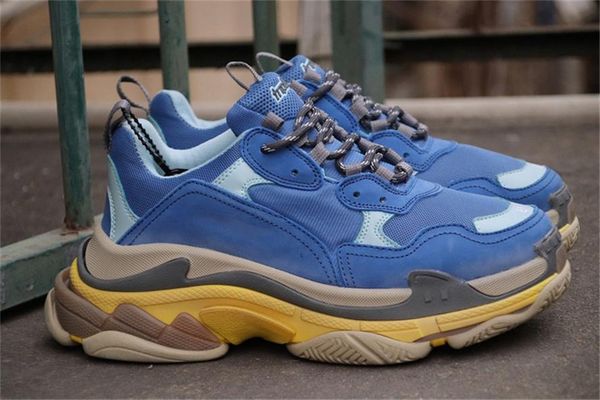 New Original GT3Balenciaga Triple S SSense Blue Yellow Casual Shoe Men Women Sneaker High Quality Thick Heel Grandpa Trainer Shoes
New Original GT3Balenciaga Triple S SSense Blue Yellow Casual Shoe Men Women Sneaker High Quality Thick Heel Grandpa Trainer Shoes
