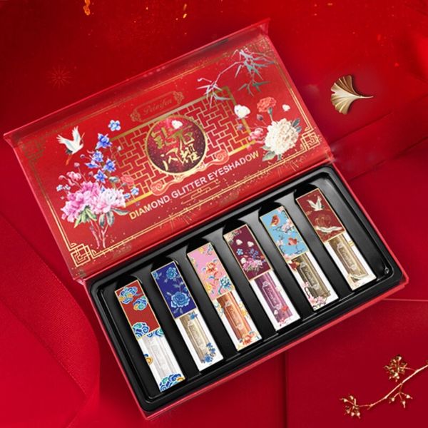6 colors ancient chinese style liquid eyeshadow set waterproof smudge-proof luminous glitter eye shadow
6 colors ancient chinese style liquid eyeshadow set waterproof smudge-proof luminous glitter eye shadow