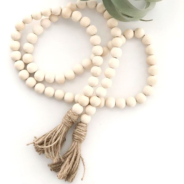 natural wooden bead chain with tassel garland northern europe nursery home décor hand made wood farmhouse decoration z0911
natural wooden bead chain with tassel garland northern europe nursery home décor hand made wood farmhouse decoration z0911