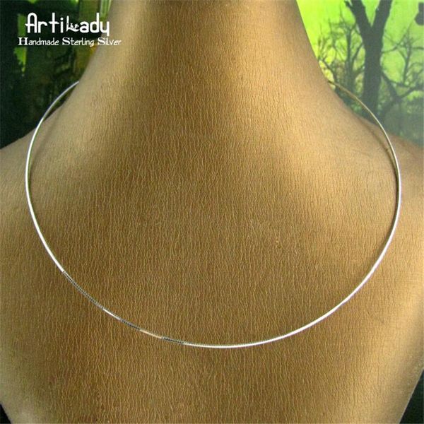artilady 925 sterling silver choker necklace silver collar torques minimalist jewelry gift for women
artilady 925 sterling silver choker necklace silver collar torques minimalist jewelry gift for women