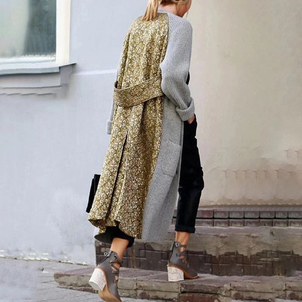 coat female 2019 autumn winter elegant trench coat loose knit cardigan woolen sweater oversized women long knitting, Black
coat female 2019 autumn winter elegant trench coat loose knit cardigan woolen sweater oversized women long knitting, Black