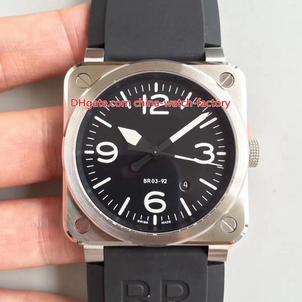 6 style luxury 42mm aviation br 03-92 heritage ceramic sapphire swiss cal.9015 movement automatic mens watch men's watches, Slivery;brown
6 style luxury 42mm aviation br 03-92 heritage ceramic sapphire swiss cal.9015 movement automatic mens watch men's watches, Slivery;brown