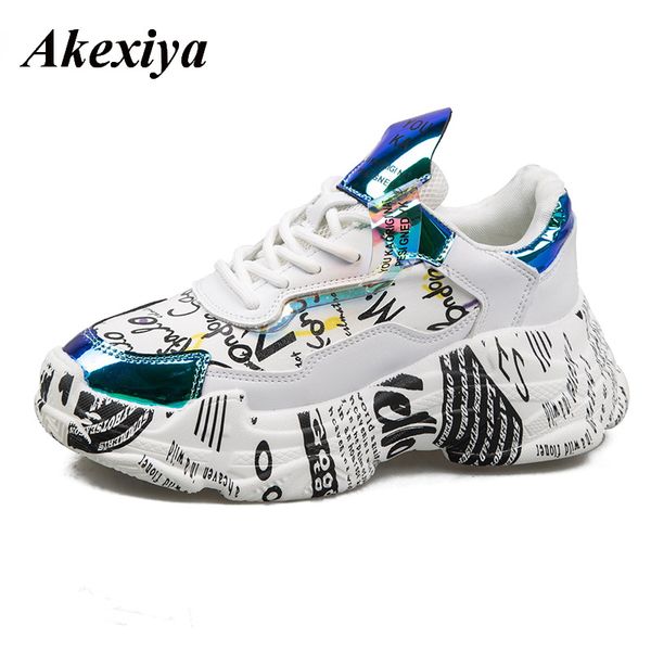 2019 spring female thick bottom sneakers mixed colors round toe platform shoes women flats casual shoes ladies running
2019 spring female thick bottom sneakers mixed colors round toe platform shoes women flats casual shoes ladies running