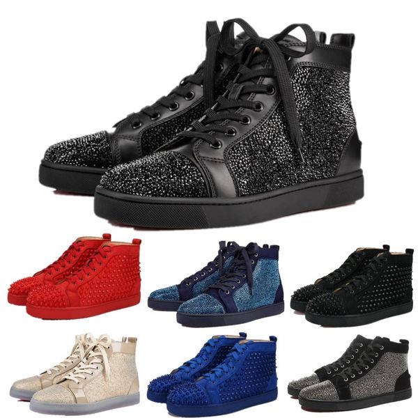 ACE DESIGNER Модельер Марка Шипованные шипы Обувь на плоской подошве с красной подошво
ACE DESIGNER Модельер Марка Шипованные шипы Обувь на плоской подошве с красной подошво