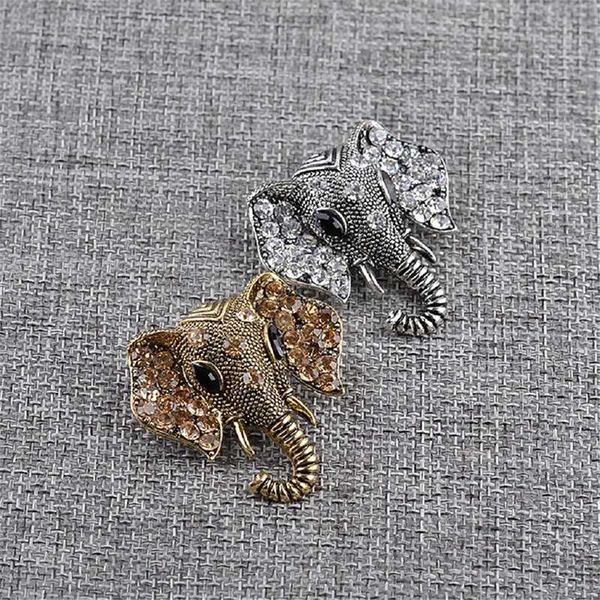 elephant brooch creative accessories collar brooch badge gift wholesale, Gray 
elephant brooch creative accessories collar brooch badge gift wholesale, Gray
