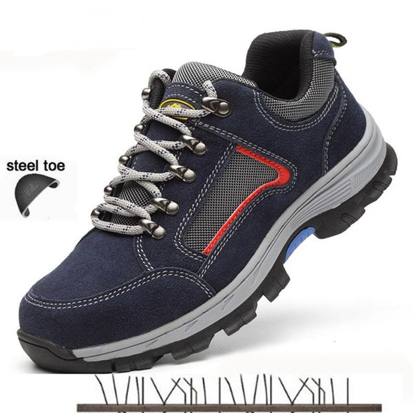 work safety shoes for men vintage blcak mesh breathable steel toe cap boots mens labor insurance puncture proof casual shoe, Black
work safety shoes for men vintage blcak mesh breathable steel toe cap boots mens labor insurance puncture proof casual shoe, Black