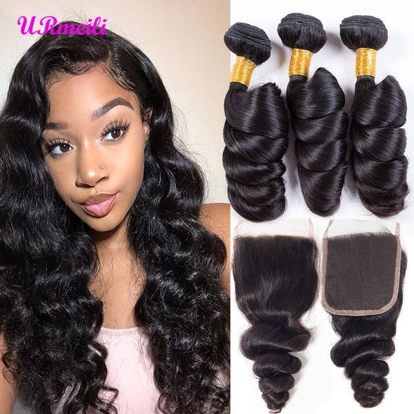 brazilian loose wave virgin hair weave bundles with closure loose wave 3 bundles human hair weave with closure remy hair bundles extensions, Black;brown
brazilian loose wave virgin hair weave bundles with closure loose wave 3 bundles human hair weave with closure remy hair bundles extensions, Black;brown