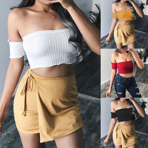 wrap the chest off shoulder short sleeve women t-shirt cotton striped t-shirts female, White
wrap the chest off shoulder short sleeve women t-shirt cotton striped t-shirts female, White