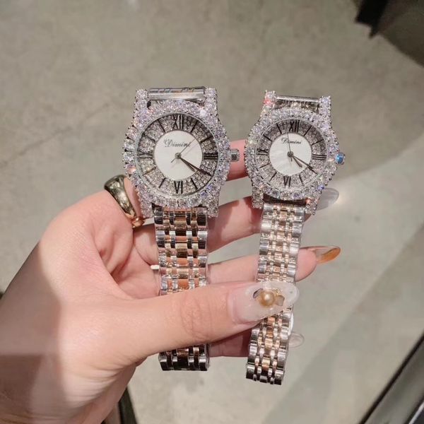 2 sizes classic roman number women business watches luxury rhinestone bracelet watch quartz shell face analog diamond wristwatch ly191226, Slivery;brown
2 sizes classic roman number women business watches luxury rhinestone bracelet watch quartz shell face analog diamond wristwatch ly191226, Slivery;brown