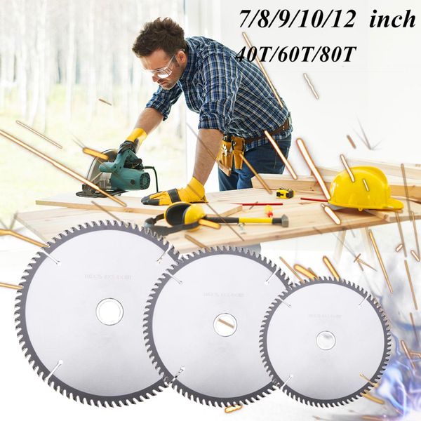 7/8/9/10/12 inch 40t/60t/80t alloy circular saw blades wood cutting craving tool diy woodworking cutter saw blades disc
7/8/9/10/12 inch 40t/60t/80t alloy circular saw blades wood cutting craving tool diy woodworking cutter saw blades disc