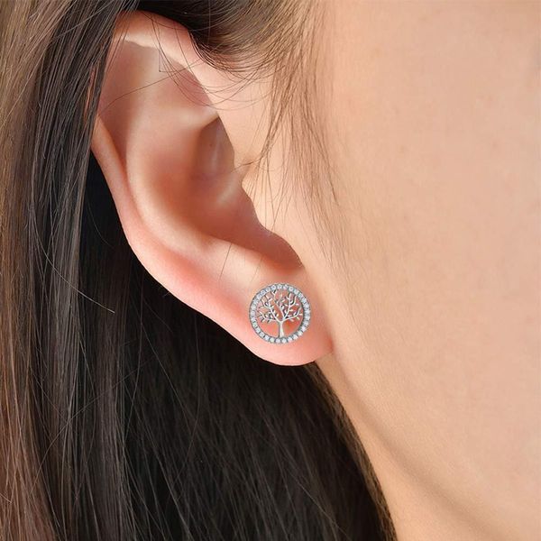 1 pair women stud earrings 925 sterling silver round cubic zirconia wishing tree stud earrings jewelry gift woman's accesories88, Golden;silver
1 pair women stud earrings 925 sterling silver round cubic zirconia wishing tree stud earrings jewelry gift woman's accesories88, Golden;silver
