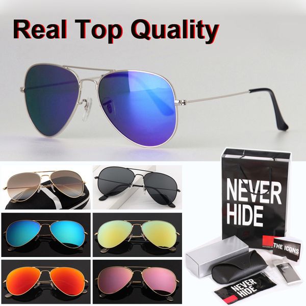 58/62mm brand sunglasses women men metal frame uv400 glass lens pilot sun glasses with original box, accessories, everything, White;black
58/62mm brand sunglasses women men metal frame uv400 glass lens pilot sun glasses with original box, accessories, everything, White;black