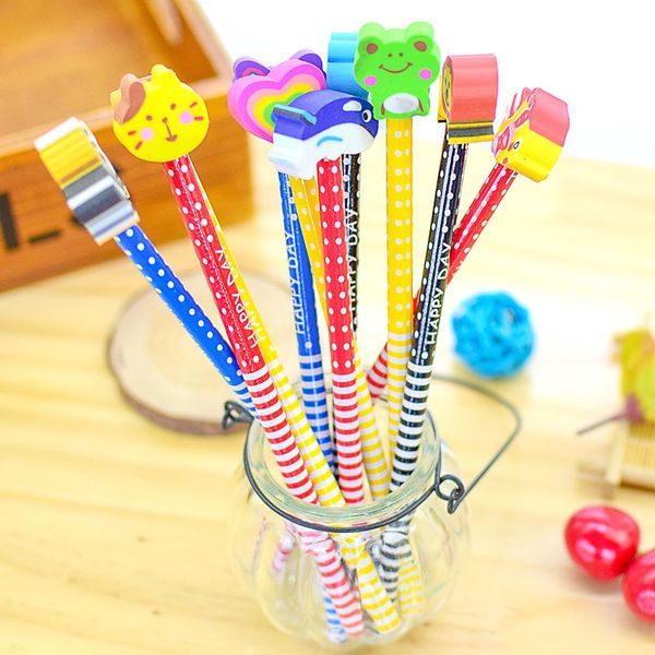 children's creative wooden environmentally friendly cute animal eraser pencil cartoon with rubber pencil learning
children's creative wooden environmentally friendly cute animal eraser pencil cartoon with rubber pencil learning
