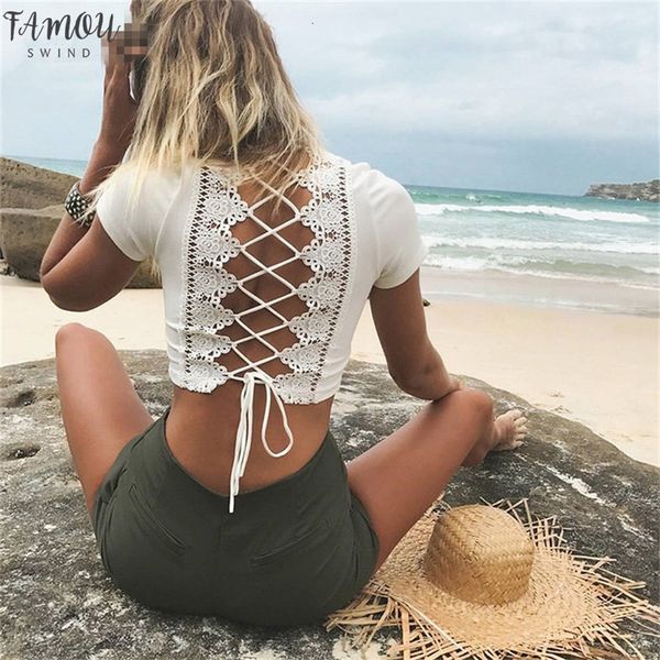 o шеи крест-накрест патч девушка короткое лето сплошной черный tee backless узелок мода пляж tees тенниска женщины сыпучие повседневная футб, White
o шеи крест-накрест патч девушка короткое лето сплошной черный tee backless узелок мода пляж tees тенниска женщины сыпучие повседневная футб, White