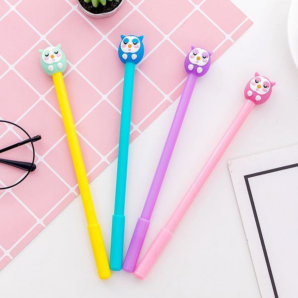 4 шт творческий cute совы нейтральная pen black gel 0.5 fountain pen подпись ручки оптовая школа канцелярские подарки 
4 шт творческий cute совы нейтральная pen black gel 0.5 fountain pen подпись ручки оптовая школа канцелярские подарки