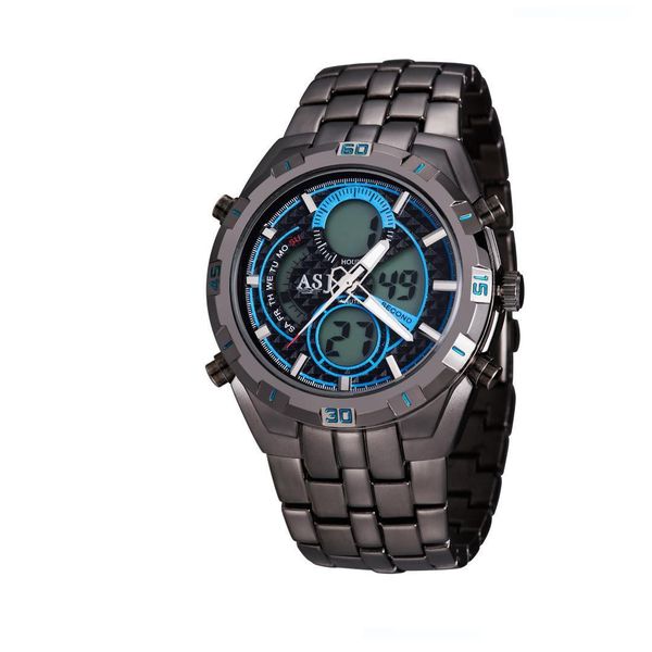 asj sports digital watches double display stainless steel dial waterproof sports electronic watches fashion men's sport, Slivery;brown
asj sports digital watches double display stainless steel dial waterproof sports electronic watches fashion men's sport, Slivery;brown