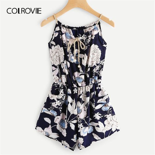 colrovie plus size floral print knot front boho cami playsuits women 2019 summer holiday sleeveless vacation short jumpsuit, Black;white
colrovie plus size floral print knot front boho cami playsuits women 2019 summer holiday sleeveless vacation short jumpsuit, Black;white
