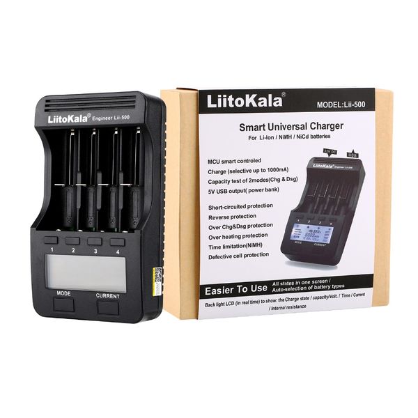 liitokala lii-500 lcd 3.7 v / 1.2 v aa / aaa 18650/26650/16340/14500/10440/18500 зарядное устройство с экраном + 12v2a адаптер lii500 5v1a
liitokala lii-500 lcd 3.7 v / 1.2 v aa / aaa 18650/26650/16340/14500/10440/18500 зарядное устройство с экраном + 12v2a адаптер lii500 5v1a