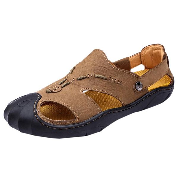 round toe men sandals 2020 walking flat sandals new summer men's baotou breathable casual beach shoes comfortable, Black
round toe men sandals 2020 walking flat sandals new summer men's baotou breathable casual beach shoes comfortable, Black