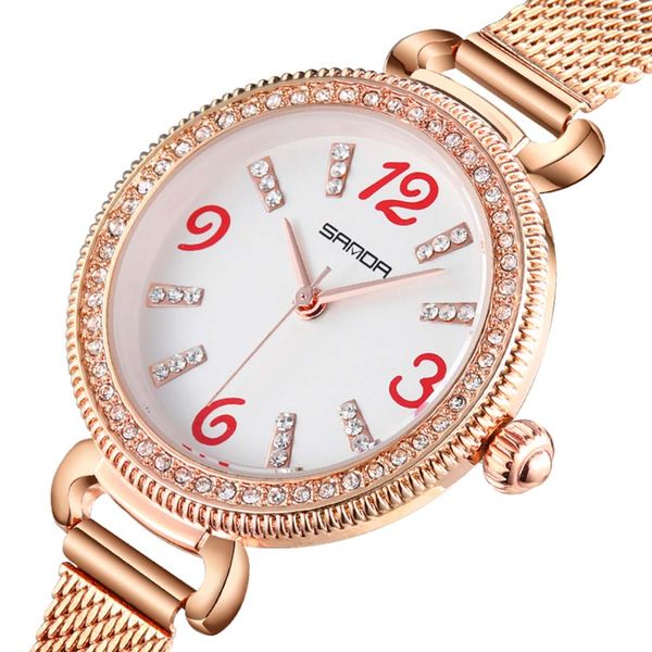 sanda women casual watch quartz watches waterproof stainless steel strap p241, Slivery;brown
sanda women casual watch quartz watches waterproof stainless steel strap p241, Slivery;brown