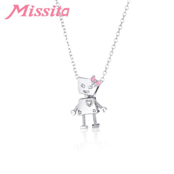 missita lovely bella robot charms necklaces for women wedding anniversary brand fashion jewelry gift choker, Silver
missita lovely bella robot charms necklaces for women wedding anniversary brand fashion jewelry gift choker, Silver