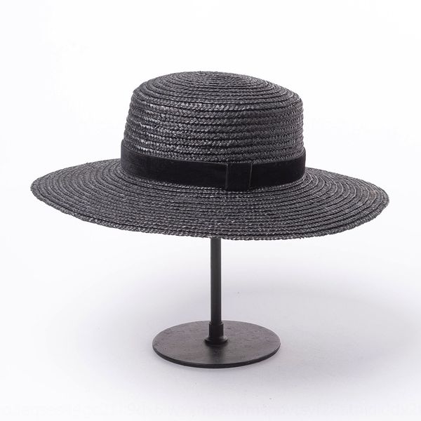 simple velvet decorative belt black straw grass cap flat cap hat sunscreen beach flat hat, Blue;gray 
simple velvet decorative belt black straw grass cap flat cap hat sunscreen beach flat hat, Blue;gray