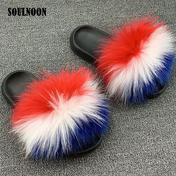 fashion women's fur slides real raccoon fur flip flops female home slippers furry plush shoes outdoor sandals wholesale, Black
fashion women's fur slides real raccoon fur flip flops female home slippers furry plush shoes outdoor sandals wholesale, Black