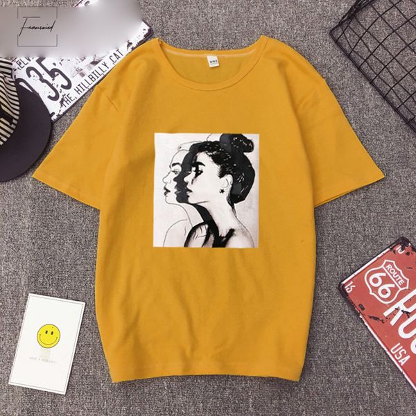 2019 new t t shirt woman soft girls print short sleeve o neck women slim fit spring lady tshirt, White
2019 new t t shirt woman soft girls print short sleeve o neck women slim fit spring lady tshirt, White