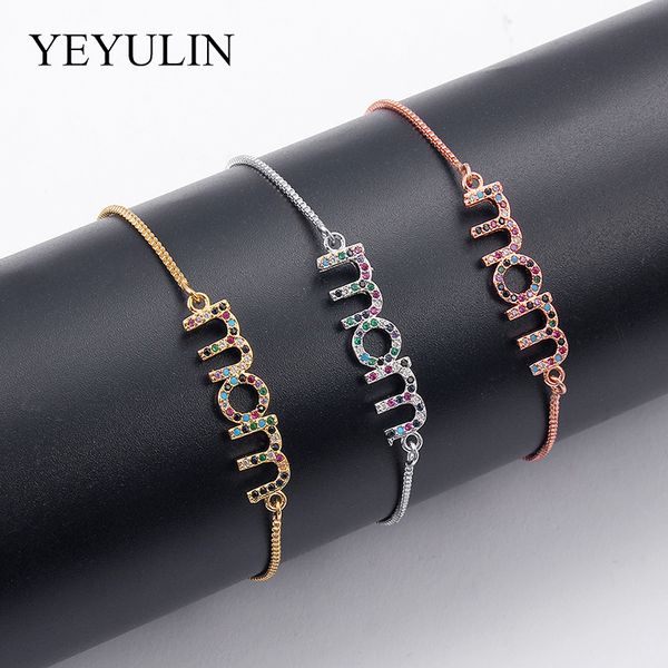mom christmas gift shiny zircon letters charm bracelet female silver gold color copper chain link women bracelets jewelry, Golden;silver
mom christmas gift shiny zircon letters charm bracelet female silver gold color copper chain link women bracelets jewelry, Golden;silver