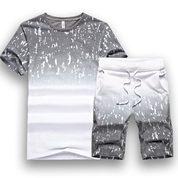 summer 5xl men's sportswear tracksuit men color gradient 2 piece track suit mens tee+shorts fitness clothing sportsuit sets, Gray
summer 5xl men's sportswear tracksuit men color gradient 2 piece track suit mens tee+shorts fitness clothing sportsuit sets, Gray