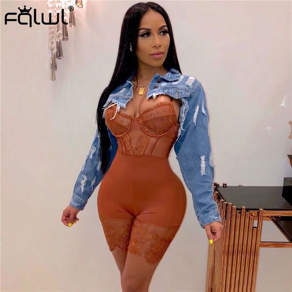 women's jackets fqlwl streetwear denim jacket women coat 2021 long sleeve cropped jeans female autumn ripped hole harajuku ladies, Black;brown
women's jackets fqlwl streetwear denim jacket women coat 2021 long sleeve cropped jeans female autumn ripped hole harajuku ladies, Black;brown