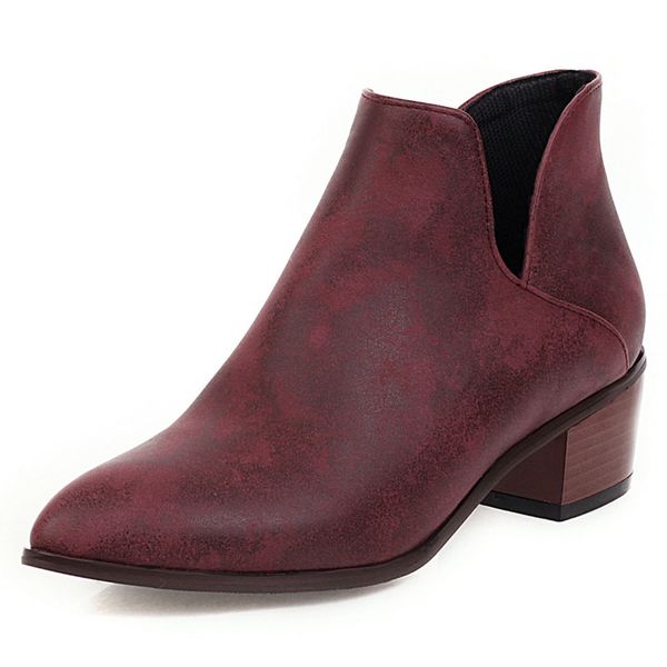 spring ankle boots women boots pu leather thick heels short boots slip on pointed toe shoes ladies 2020 plus size 34-43, Black
spring ankle boots women boots pu leather thick heels short boots slip on pointed toe shoes ladies 2020 plus size 34-43, Black