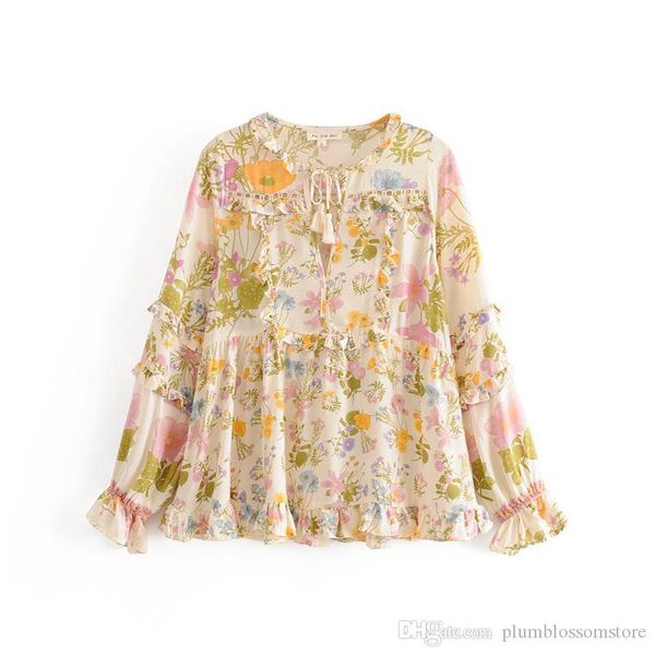 gypsy wild bloom top rayon cream цветочный v-образным вырезом фонарь с длинным рукавом осенние блузки женский топ boho женская блузка blusas, White
gypsy wild bloom top rayon cream цветочный v-образным вырезом фонарь с длинным рукавом осенние блузки женский топ boho женская блузка blusas, White