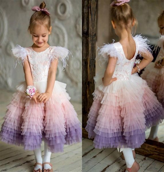 colorful flower girls dresses jewel sleeveless feather lace appliques printed tiered tulle first communion dress floor-length pageant gown, White;blue
colorful flower girls dresses jewel sleeveless feather lace appliques printed tiered tulle first communion dress floor-length pageant gown, White;blue