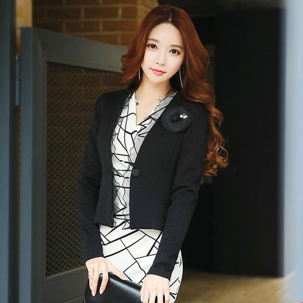 autumn women white black blazers mesh patchwork ruffled single button short blazers pearls slim long sleeve jacket
autumn women white black blazers mesh patchwork ruffled single button short blazers pearls slim long sleeve jacket