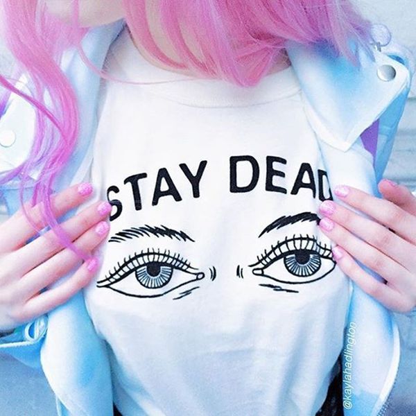 New Hot Women T Shirt Summer New Fashion Printed Stay Dead Letter Round Neck Girl Lady T-Shirt
New Hot Women T Shirt Summer New Fashion Printed Stay Dead Letter Round Neck Girl Lady T-Shirt