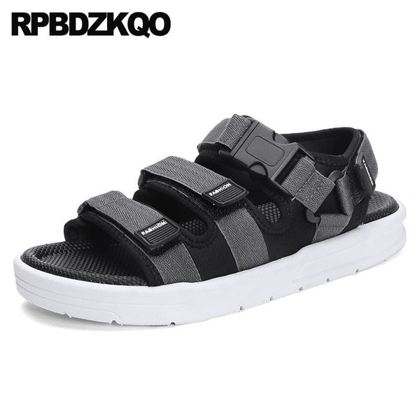 

large size nice native 45 fashion summer sneakers big plus mens mesh shoes gladiator sport roman breathable sandals outdoor, Black